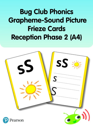 Cover image for 9781292439815 - Bug Club Phonics Grapheme-Sound Picture Frieze Cards Reception Phase 2 (A4)