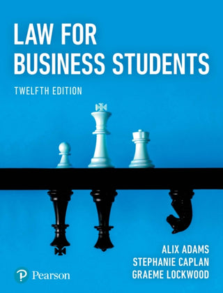 Cover image for 9781292440484 - Law for Business Students