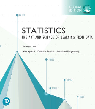 Cover image for 9781292444765 - Statistics: The Art and Science of Learning from Data, Global Edition