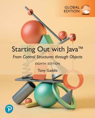 Supplemental image for 9781292453248 - Starting Out with Java: From Control Structures through Objects, Global Edition