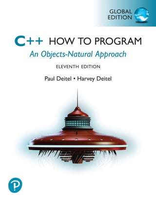 Cover image for 9781292459981 - C++ How to Program, Global Edition