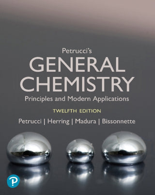 Cover image for 9781292726137 - Petrucci's General Chemistry: Principles and Modern Applications