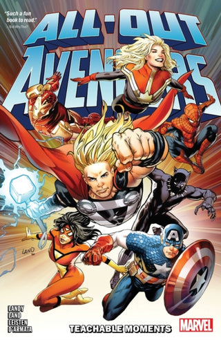 Cover image for 9781302947019 - All-Out Avengers: Teachable Moments