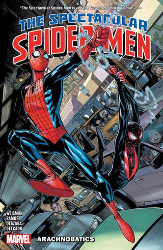 Cover image for 9781302955953 - The Spectacular Spider-Men Vol. 1: Arachnobatics