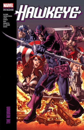 Cover image for 9781302956530 - Hawkeye Modern Era Epic Collection: The Reunion