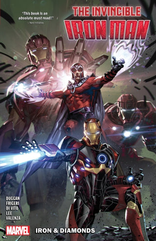 Cover image for 9781302957094 - Invincible Iron Man by Gerry Duggan Vol. 3: Iron & Diamonds