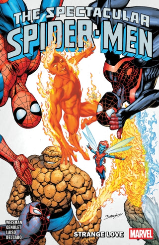 Cover image for 9781302964481 - The Spectacular Spider-Men Vol. 3: Strange Love