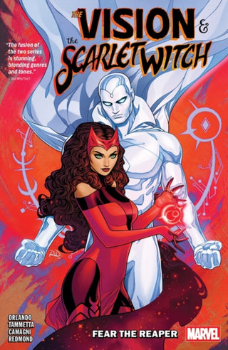 Cover image for 9781302964955 - The Vision & The Scarlet Witch: Fear The Reaper