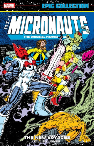 Cover image for 9781302967420 - Micronauts Epic Collection: The Original Marvel Years - The New Voyages