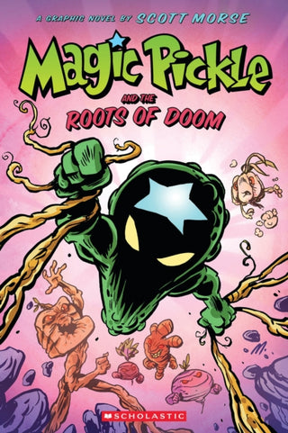 Cover image for 9781338188042 - Magic Pickle and the Roots of Doom