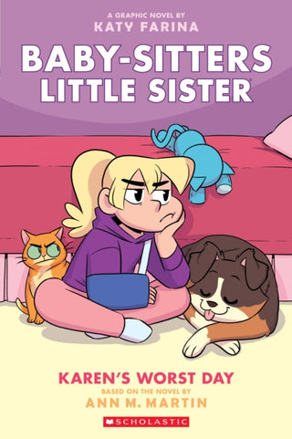 Cover image for 9781338356182 - Karen's Worst Day: A Graphic Novel (Baby-Sitters Little Sister #3)