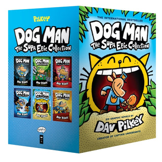 Cover image for 9781338603347 - Dog Man: The Supa Epic Collection: From the Creator of Captain Underpants (Dog Man #1-6 Box Set)