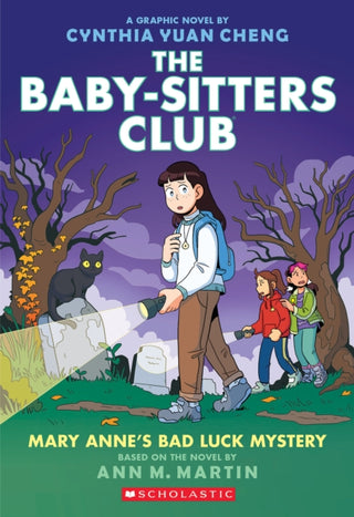 Cover image for 9781338616101 - Mary Anne's Bad Luck Mystery: A Graphic Novel (The Baby-Sitters Club #13)