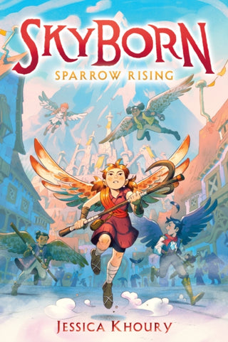 Cover image for 9781338652390 - Sparrow Rising (Skyborn #1)