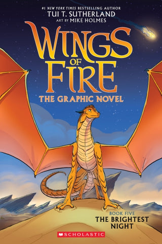 Cover image for 9781338730852 - The Brightest Night (Wings of Fire Graphic Novel 5)