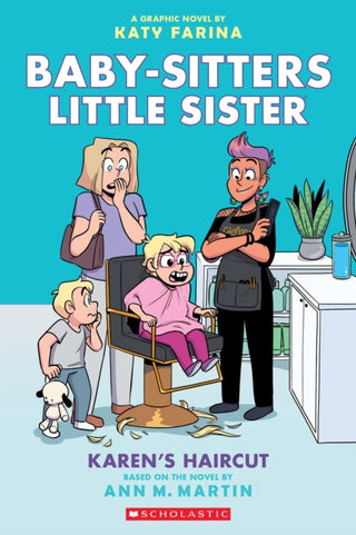 Cover image for 9781338762624 - Karen's Haircut: A Graphic Novel (Baby-Sitters Little Sister #7)