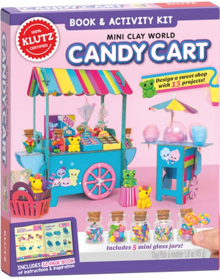 Cover image for 9781338775426 - Mini Clay World: Candy Cart (Klutz)