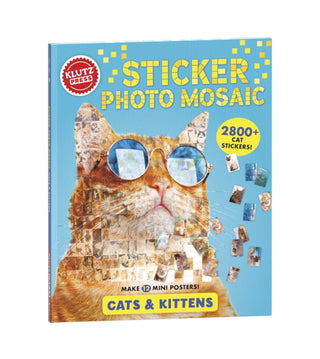 Cover image for 9781338792737 - Sticker Photo Mosaics: Cats & Kittens (Klutz)