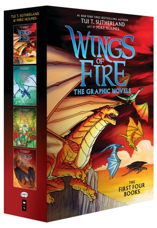 Cover image for 9781338796872 - Wings of Fire Graphix Paperback Box Set (Books 1-4)