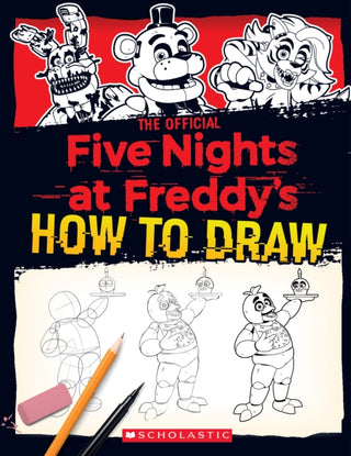 Cover image for 9781338804720 - Five Nights at Freddy's How to Draw
