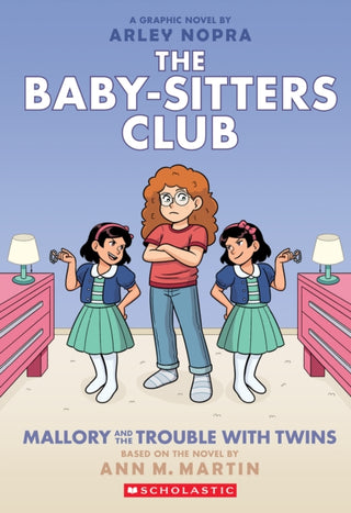 Cover image for 9781338835618 - Mallory and the Trouble with Twins: A Graphic Novel (The Baby-sitters Club #17)