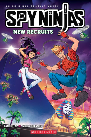 Cover image for 9781338887235 - Spy Ninjas Graphic Novel 2 New Recruits