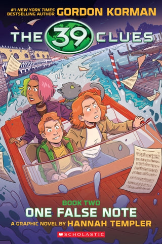 Cover image for 9781339026473 - 39 Clues: One False Note: A Graphic Novel (39 Clues Graphic Novel #2)
