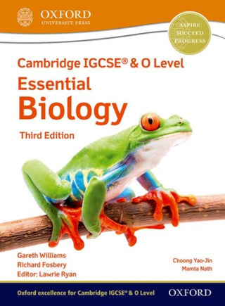 Cover image for 9781382006033 - Cambridge IGCSE® & O Level Essential Biology: Student Book Third Edition