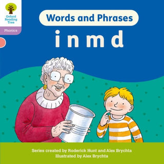 Cover image for 9781382030342 - Oxford Reading Tree: Floppy's Phonics Decoding Practice: Oxford Level 1+: Words and Phrases: i n m d