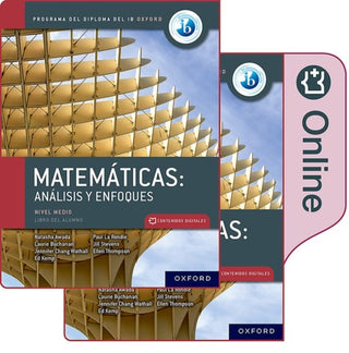 Cover image for 9781382032452 - Matemáticas IB: Análisis y Enfoques, Nivel Medio, Paquete de Libro Impreso y Digital.