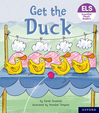 Cover image for 9781382039000 - Essential Letters and Sounds: Essential Phonic Readers: Oxford Reading Level 1+: Get the Duck!