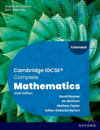 Cover image for 9781382042529 - Cambridge IGCSE Complete Mathematics Extended: Student Book Sixth Edition