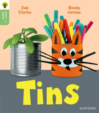 Cover image for 9781382056731 - Oxford Reading Tree Green Sparks: Level 1: Tins