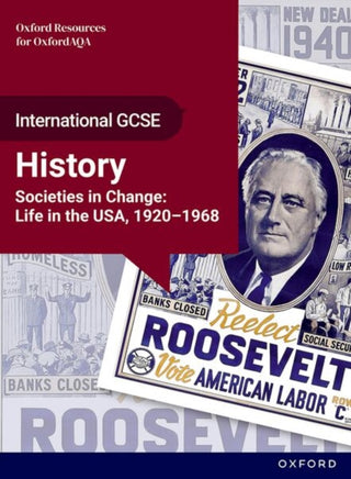 Cover image for 9781382075657 - OxfordAQA International GCSE History (9245): Societies in Change: Life in the USA, 1920-1968 Student Book