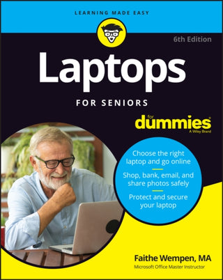 Cover image for 9781394152162 - Laptops For Seniors For Dummies, 6th Edition