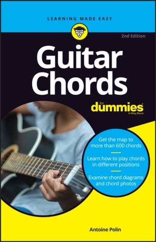 Cover image for 9781394156368 - Guitar Chords For Dummies (REFRESH), 2nd Edition