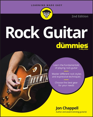 Cover image for 9781394159192 - Rock Guitar For Dummies
