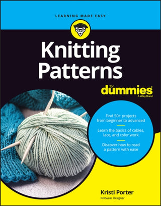 Cover image for 9781394162079 - Knitting Patterns For Dummies