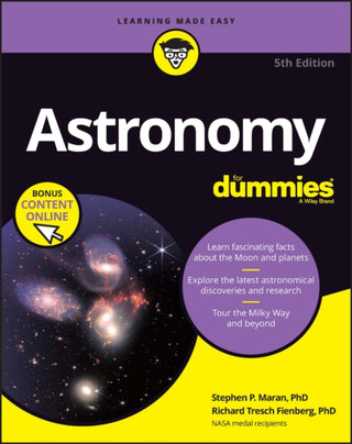 Cover image for 9781394163076 - Astronomy For Dummies, 5th Edition (+ Chapter Quizzes Online)