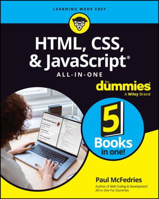 Cover image for 9781394164684 - HTML, CSS, & JavaScript All-in-One For Dummies