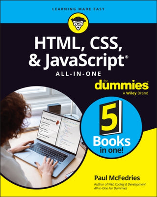 Cover image for 9781394164684 - HTML, CSS, & JavaScript All–in–One For Dummies
