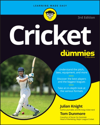 Cover image for 9781394164769 - Cricket For Dummies 3rd Edition