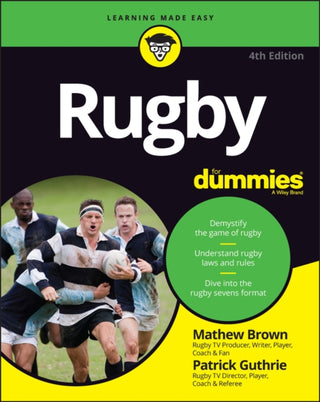 Cover image for 9781394170548 - Rugby For Dummies, 4th Edition