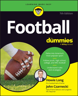Cover image for 9781394181261 - Football For Dummies, 7th Edition (USA Edition)