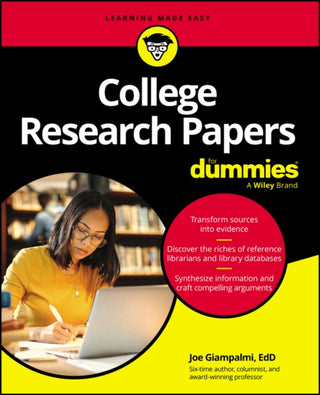 Cover image for 9781394191109 - College Research Papers For Dummies