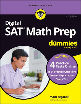 Cover image for 9781394207381 - Digital SAT Math Prep For Dummies