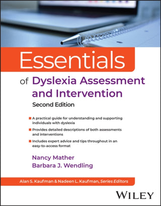 Cover image for 9781394229239 - Essentials of Dyslexia Assessment and Intervention , 2nd Edition