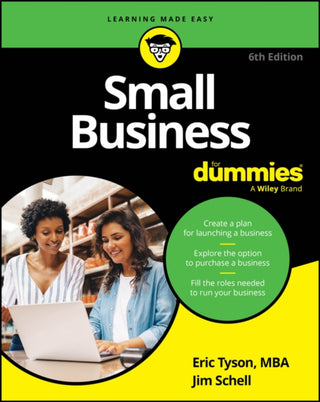 Cover image for 9781394242764 - Small Business For Dummies, 6th Edition