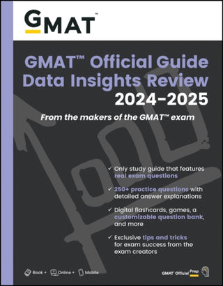 Cover image for 9781394260096 - GMAT Official Guide Data Insights Review 2024-2025: Book + Online Question Bank
