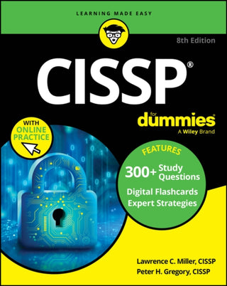 Cover image for 9781394261772 - CISSP For Dummies, 8th Edition (+ Practice Tests &  Flashcards Online)